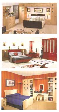 Small overlayed images of bedrooms.